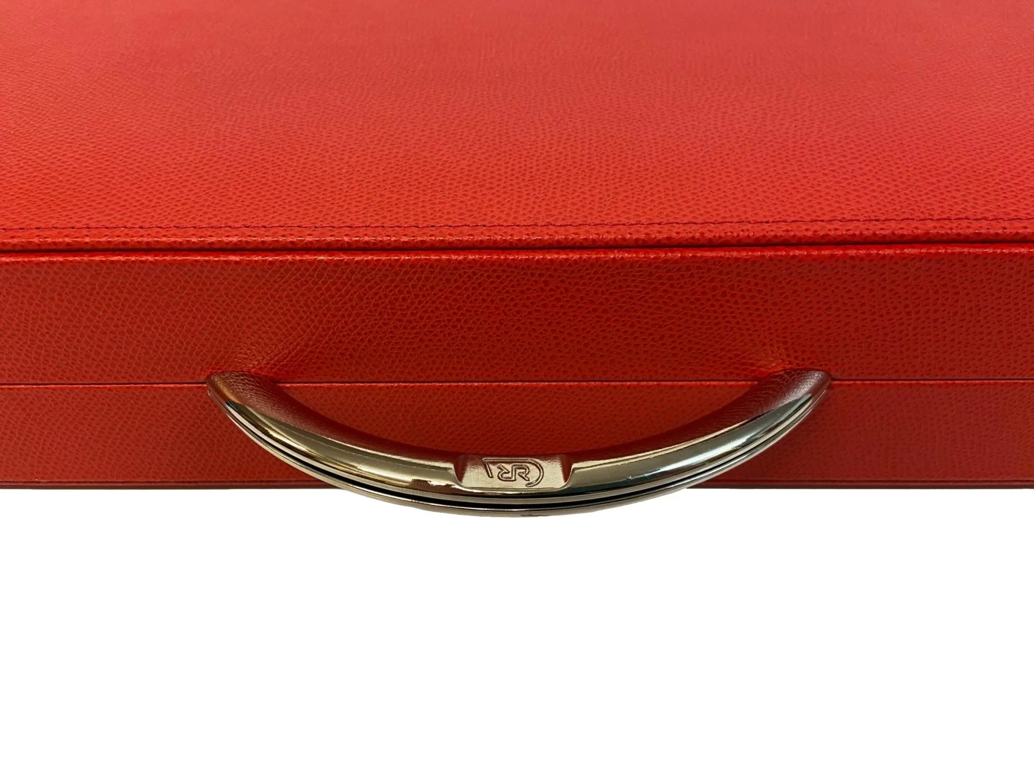 Backgammon en Cuir véritable MM - Rouge - Renzo Romagnoli - Image 3
