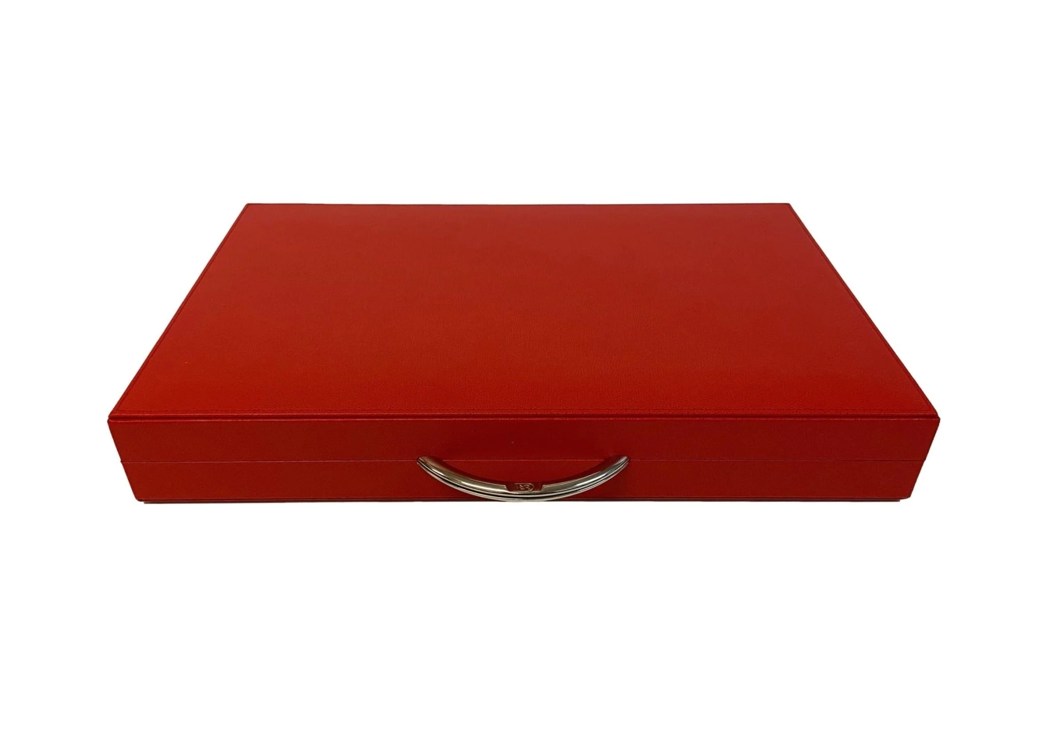 Backgammon en Cuir véritable MM - Rouge - Renzo Romagnoli - Image 8
