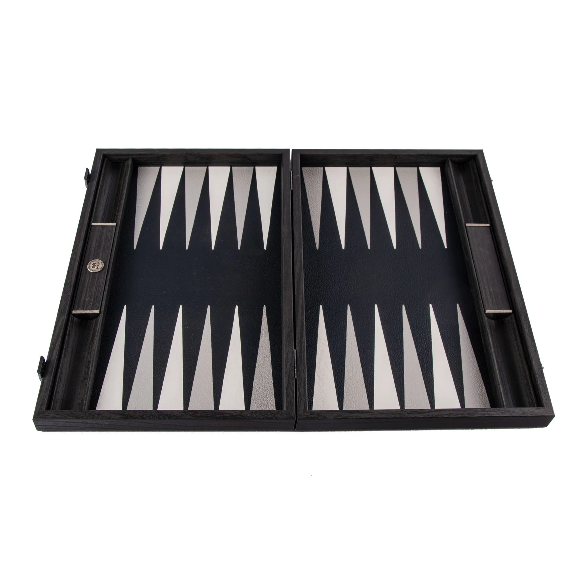 Backgammon en Bois et Cuir Vegan - Noir - Image 6