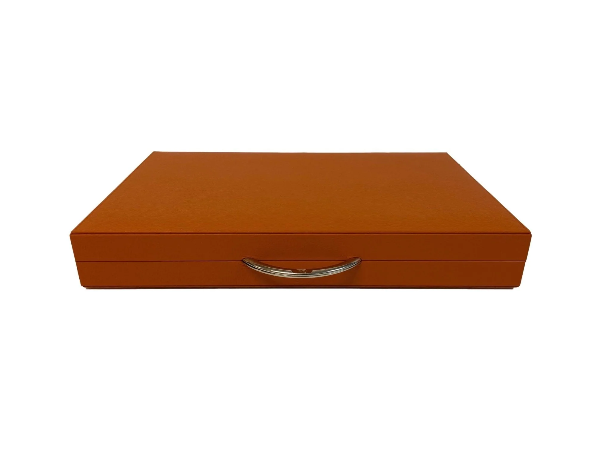 Backgammon en Cuir véritable MM - Orange - Renzo Romagnoli - Image 10