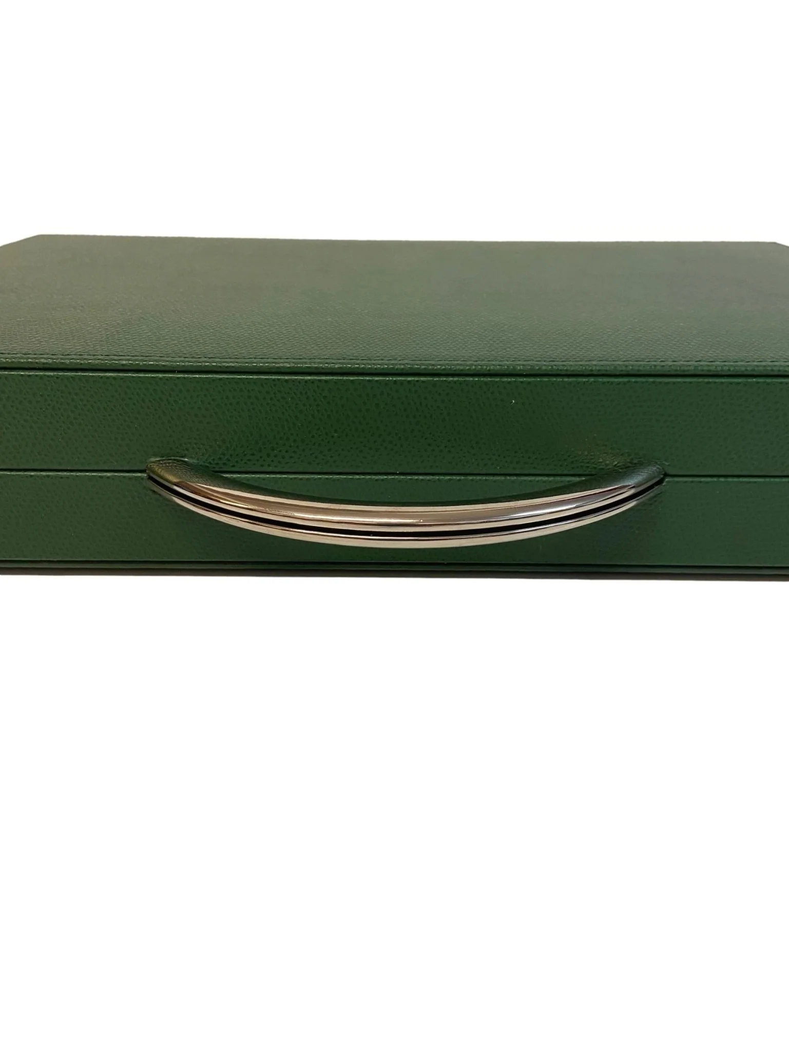 Backgammon en Cuir véritable MM - Vert/Orange - Renzo Romagnoli - Image 6