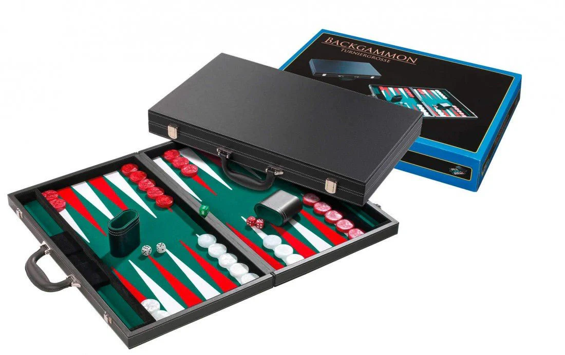 Backgammon style Cuir - Surpiqué blanc - Compétition - Image 3