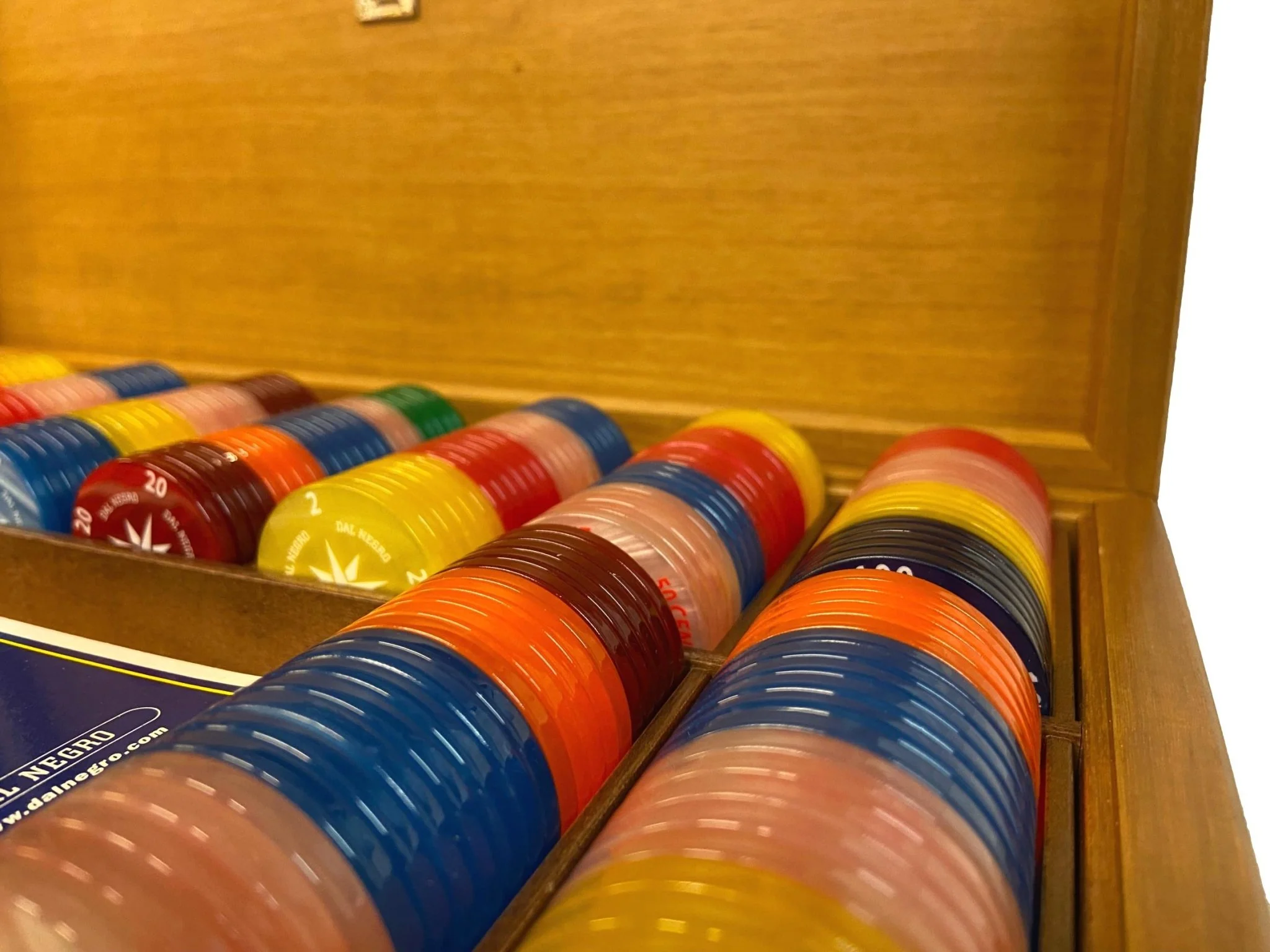 Coffret Ronce de noyer - 264 jetons à l'ancienne - DN - Image 4