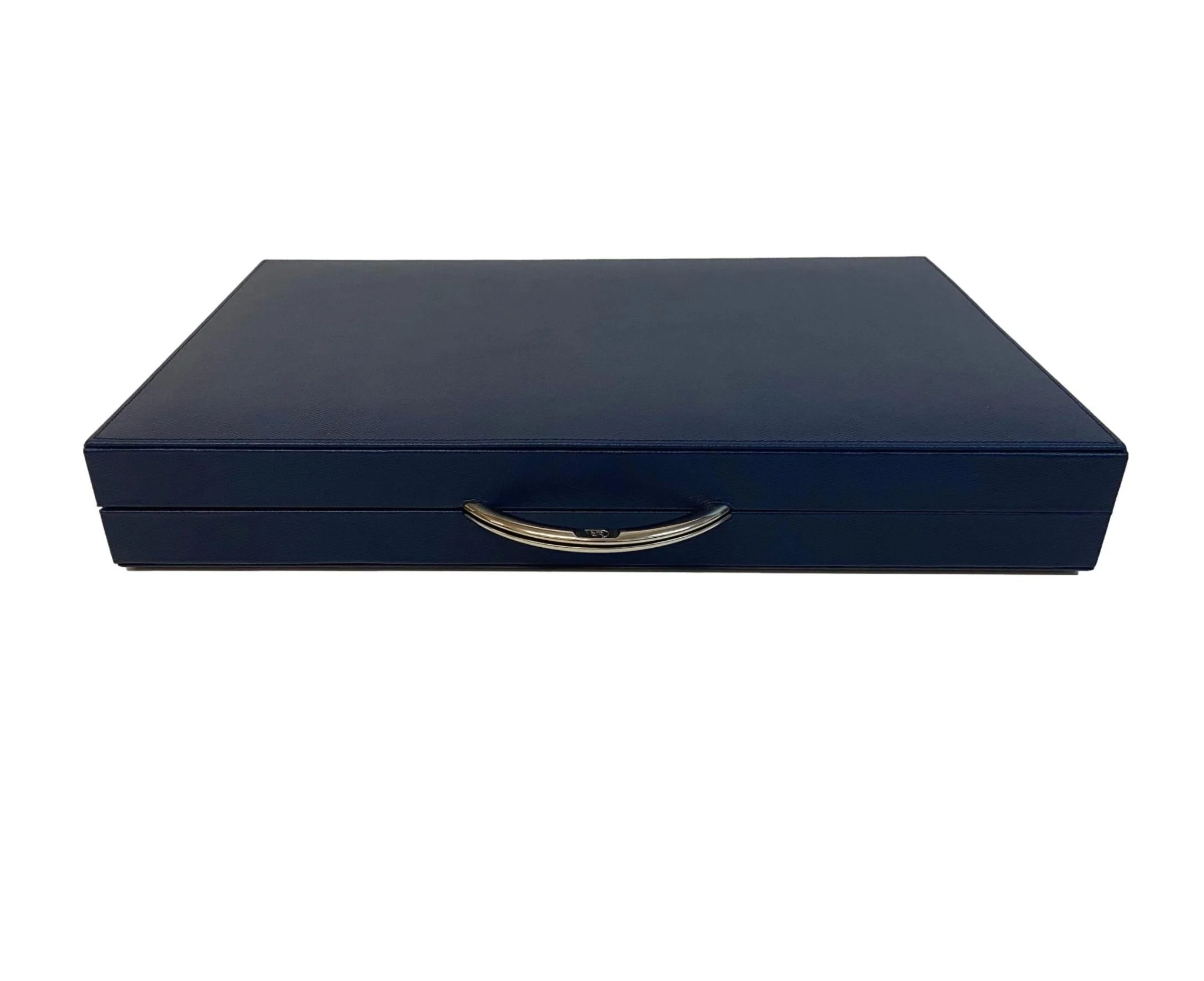 Backgammon en Cuir véritable MM - Bleu - Renzo Romagnoli - Image 5