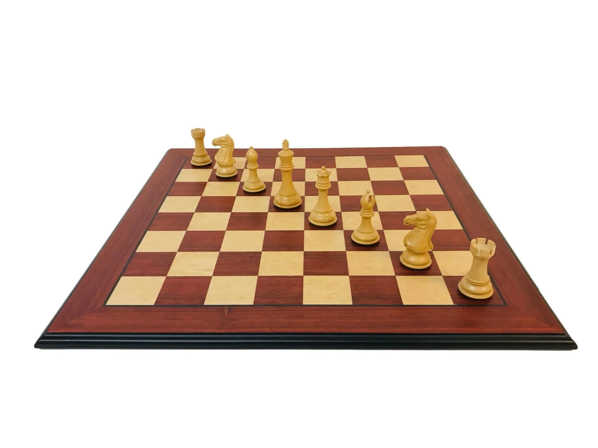 Ensemble jeu d'échecs en padouk - Pièces bois de Rose - Image 6