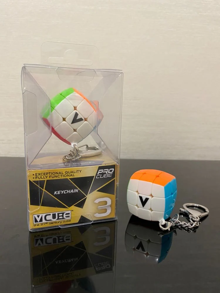 Porte clé Rubick's 3X3 V Cube - Bombé - Image 3